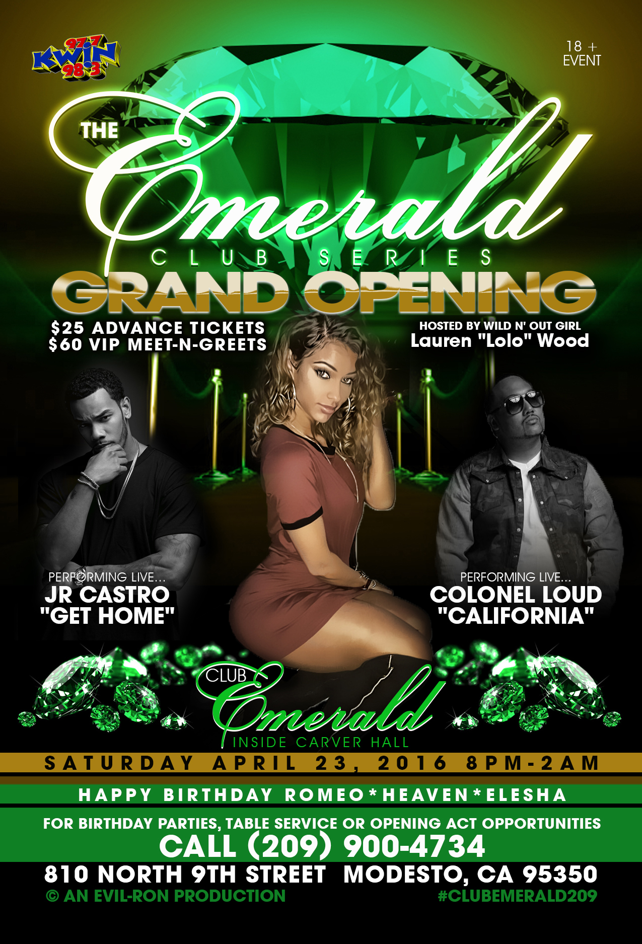 club emerald kwin fm emerald club flyer